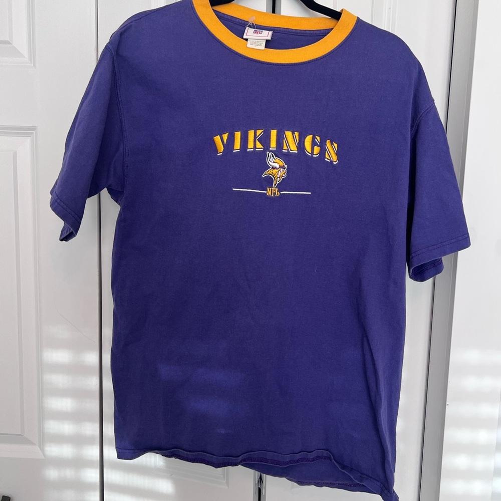 NFL Vikings Purple and Gold Short Sleeve Tee